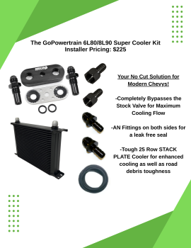 6L80/8L90 No Cut Cooler Kit