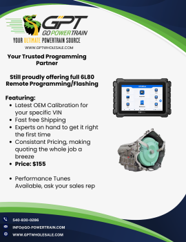 6L80 Remote Programming $155