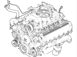 1999.5-2003 Ford 7.3 Running Complete engine (w/EBP)