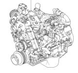 2008-2010 Ford 6.4 Running Complete Engine with Headstuds