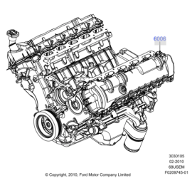2011-2012 Engine F250-F550 Super Duty V10 6.8L [GASEOUS PREP PACK ONLY]