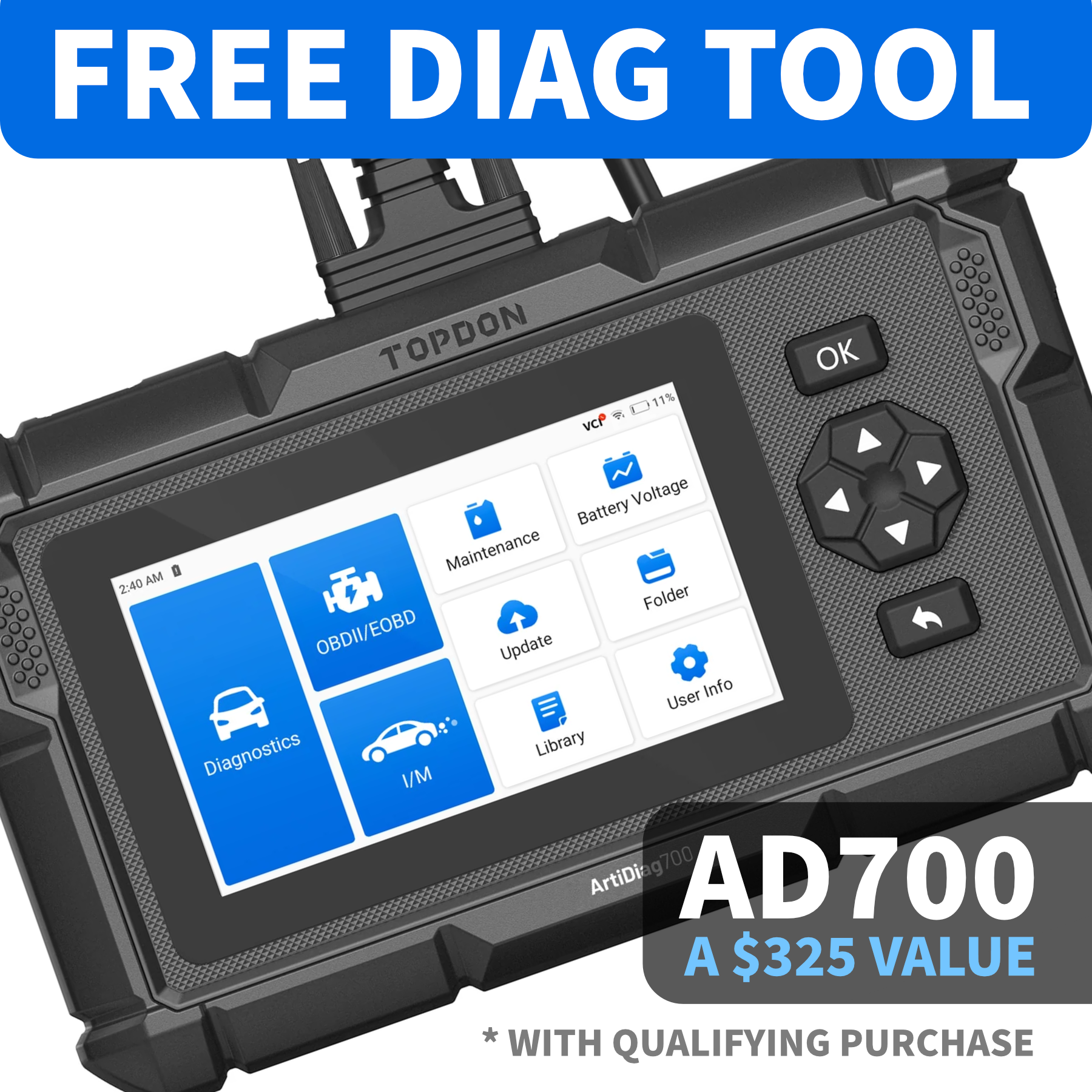 Free Diagnostic Tool with Purchase